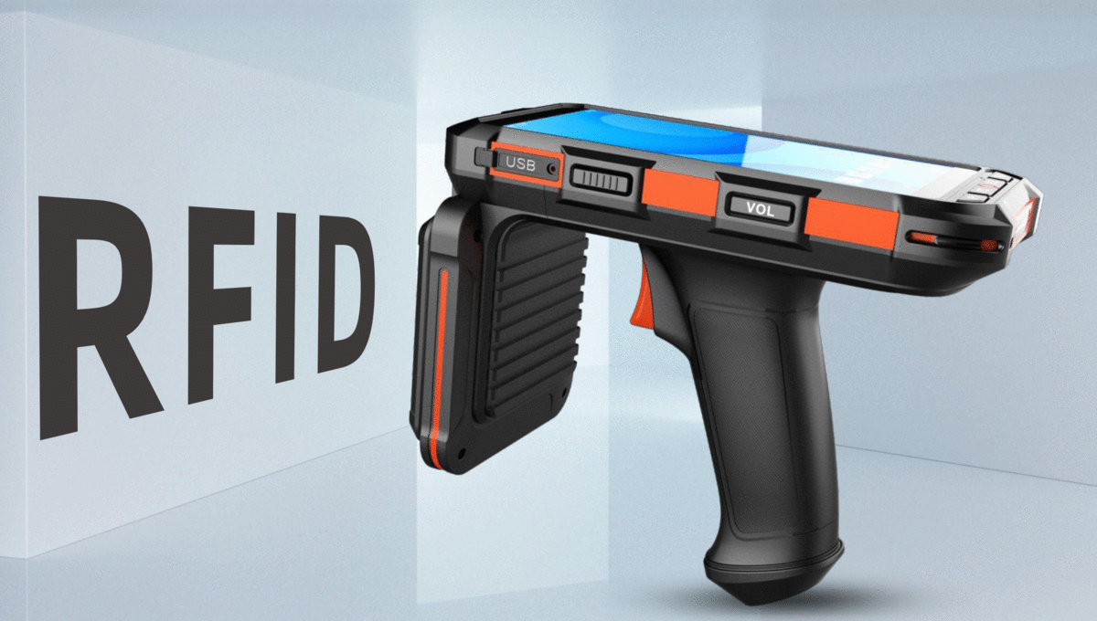 Lecteur RFID portable pour pressing — vérification anti-perte des vêtements